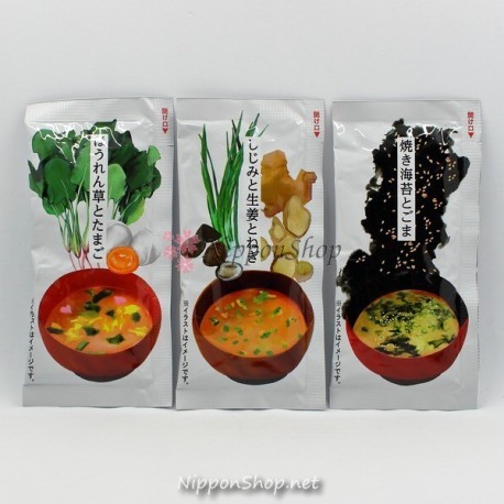 Instant Miso Soup - 3 flavour set