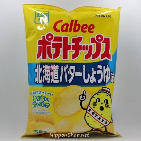 Calbee Kartoffelchips - Hokkaido Butter Shoyu