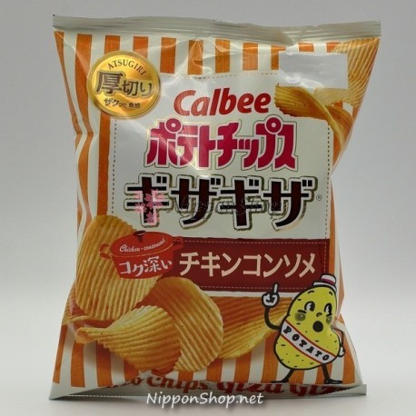 Calbee GizaGiza Potato Chips - Chicken Consommé