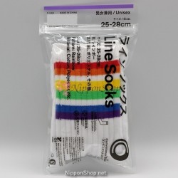 Family Mart Line Socks - Rainbow