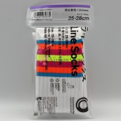 Family Mart Line Socks - Neon Orange