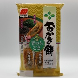 Okaki Senbei - Sojasoße mit Aonori & Goma