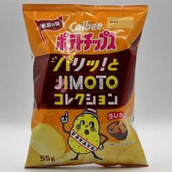 Calbee JIMOTO Potato Chips - Tare Katsu