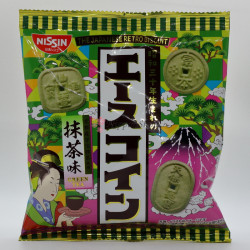 NISSIN Old Coin Biscuits - Matcha