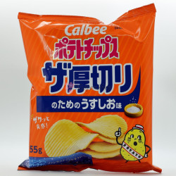 Calbee Atsukiri Potato Chips - Shio
