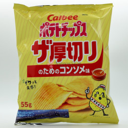Calbee Atsukiri Potato Chips - Consommé