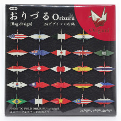 Orizuru Origami - Nationalfahnen