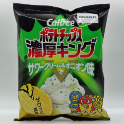 Calbee Nōkō King Potato Chips - Sour Cream & Onion