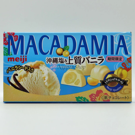 meiji MACADAMIA chocolates - Salty Vanilla White - 1