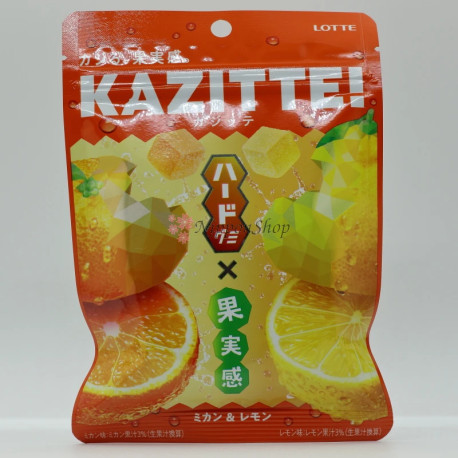 KAZITTE! Hard Gummy - Mikan & Lemon - 1